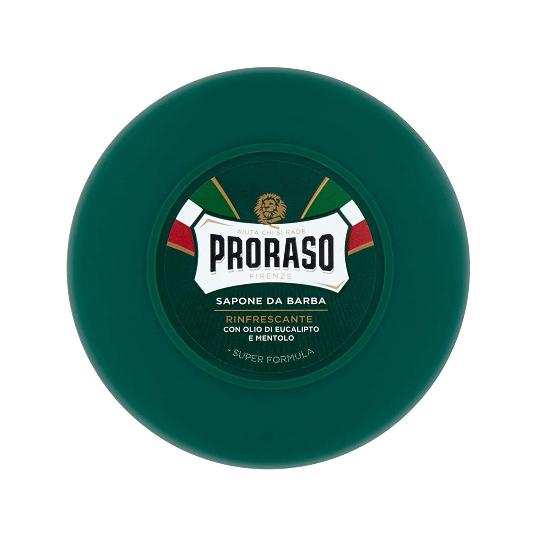 Proraso Shaving Soap Green Refresh Bowl 150ml - PRO-400420 - Front weißer Hintergrund