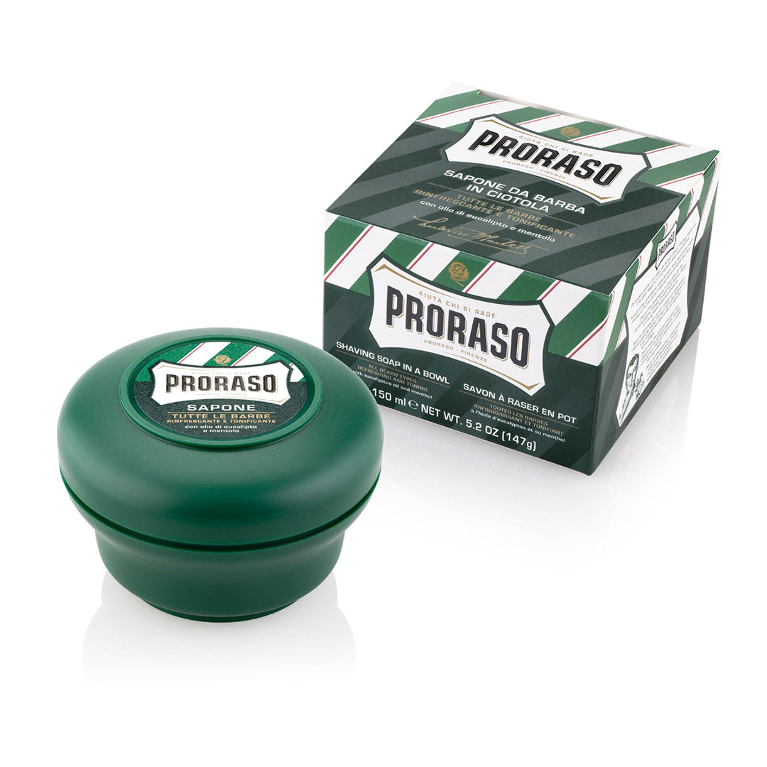 Proraso Shaving Soap Green Refresh Bowl 150ml - PRO-400420 - Rasierseife mit Verpackung