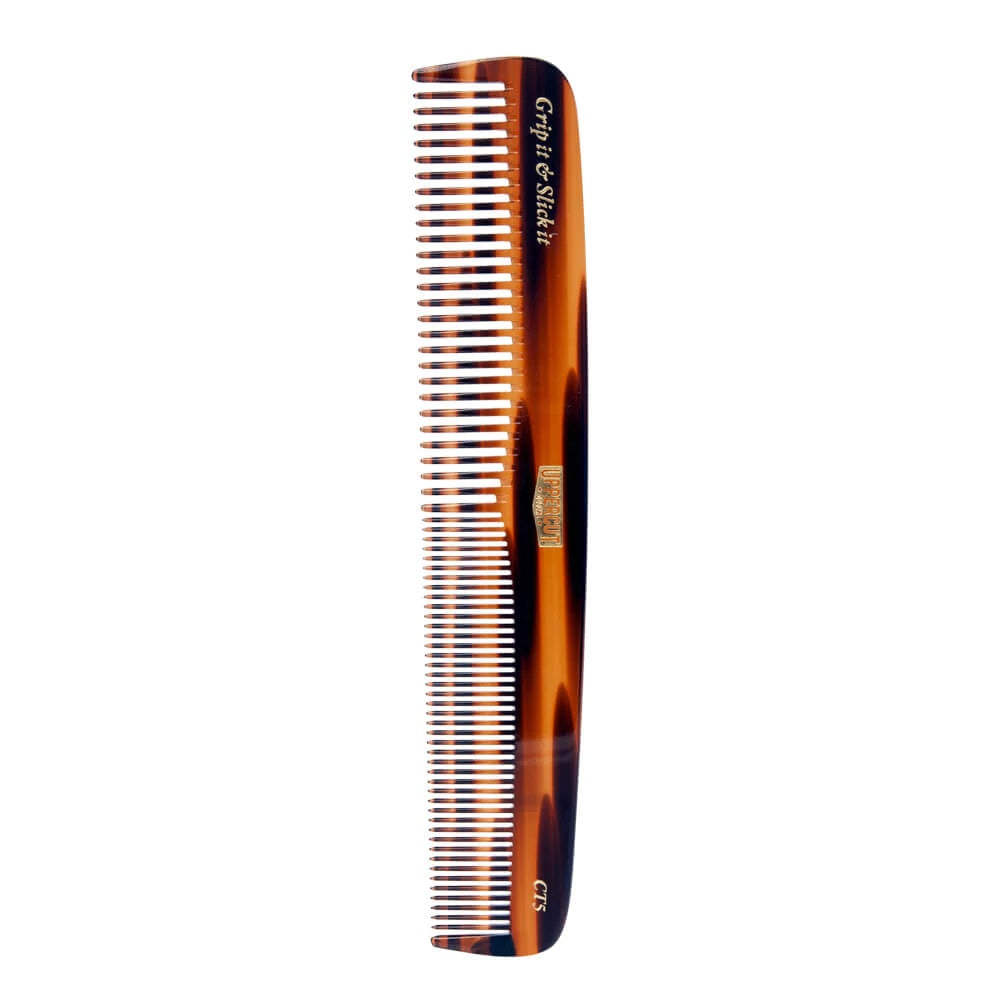 Uppercut Deluxe Pocket Comb CT5 Kamm - UPDCB0005A - Front Isoliert Weiß